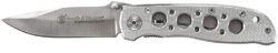 Smith & Wesson Knives CK105HCP Extreme Ops  3.22" Folding Drop Point Plain 7Cr15MoV SS Blade Aluminum Handle Includes Pocket Clip