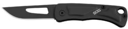 S.O.G SOG-CE1002-C Centi I 1.40" Folding Straight Back Plain Black Hardcased Stainless Steel Blade/Black Stainless Steel Handle