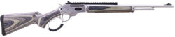 Rossi 950444189LW R95  444 Marlin 5+1 18" Matte Stainless Threaded Barrel, Stainless Polished Stainless Steel Receiver, Fixed Laminate Stock