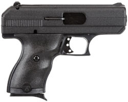 Hi-Point 916HCT1 C9  9mm Luger 8+1 3.50" Black Steel Barrel, Black Powder Coated Serrated Steel Slide, Black Polymer Frame, Black Plastic Grip, MTM Case, Tuff1 Grip