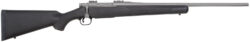 Mossberg 28006 Patriot  7mm-08 Rem 5+1 22" Stainless Cerakote Fluted Barrel, Stainless Cerakote Receiver Drilled & Tapped, Black Fixed Synthetic Stock, Right Hand